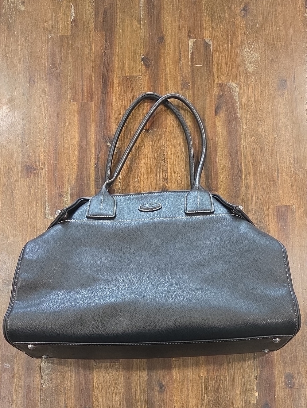 Tod's Black Pebbled Leather Shoulder Bag